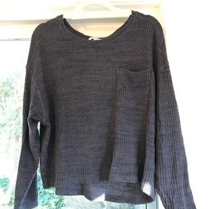 Michael Stars cotton waffle sweatshirt